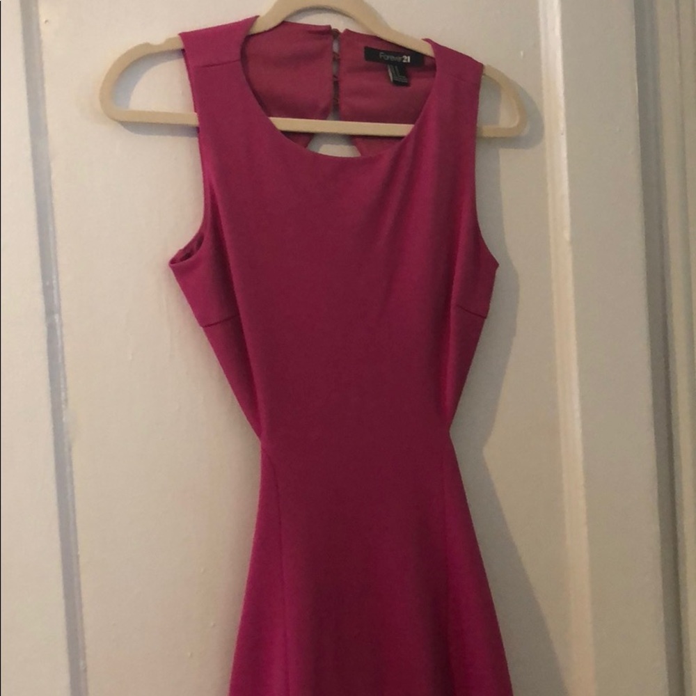 Backless Fuchsia dress